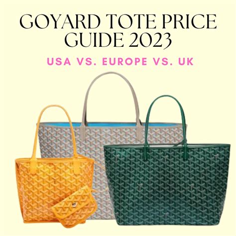 where is goyard cheapest|Goyard tote price guide.